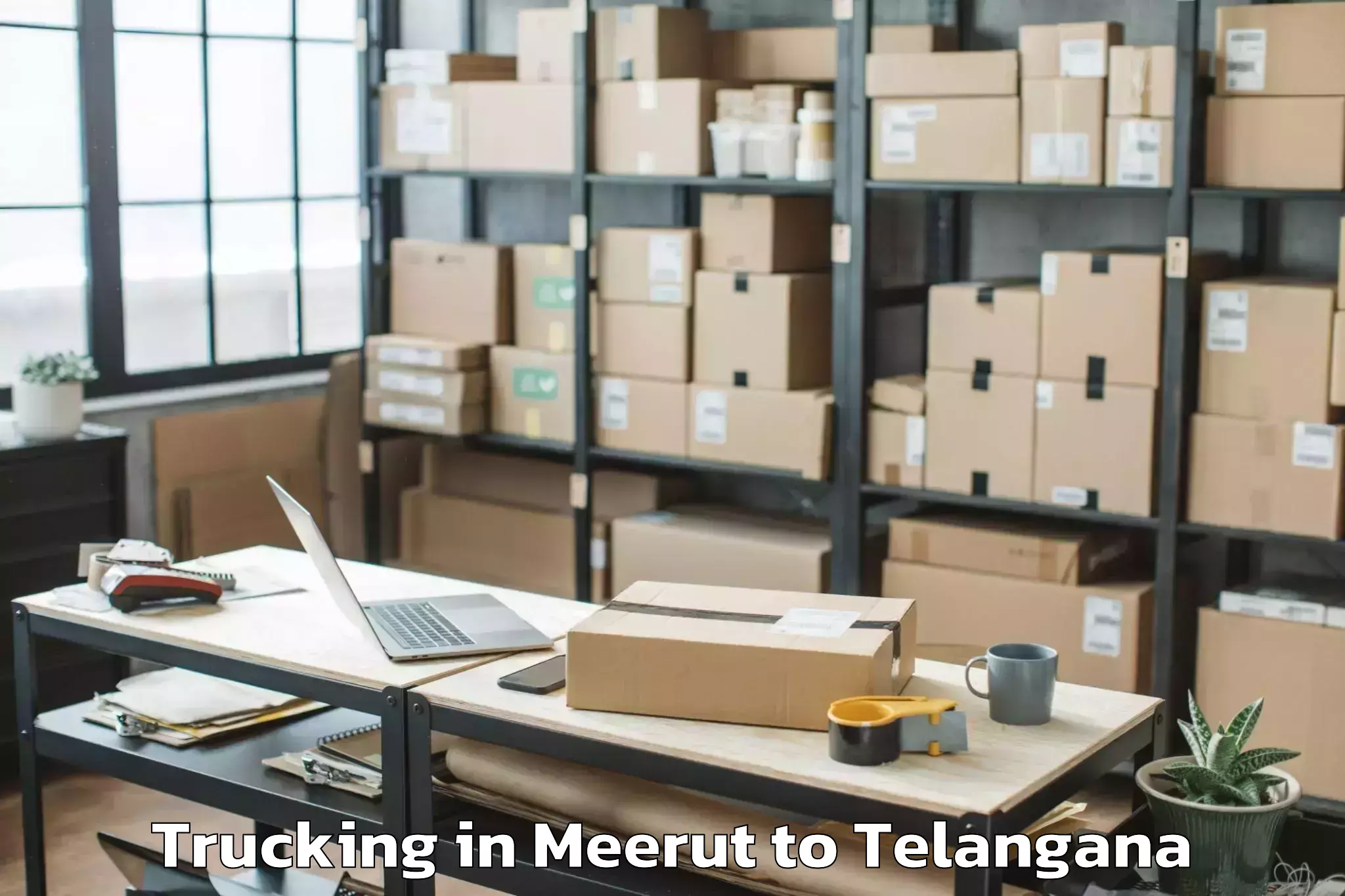 Hassle-Free Meerut to Bhupalpally Trucking